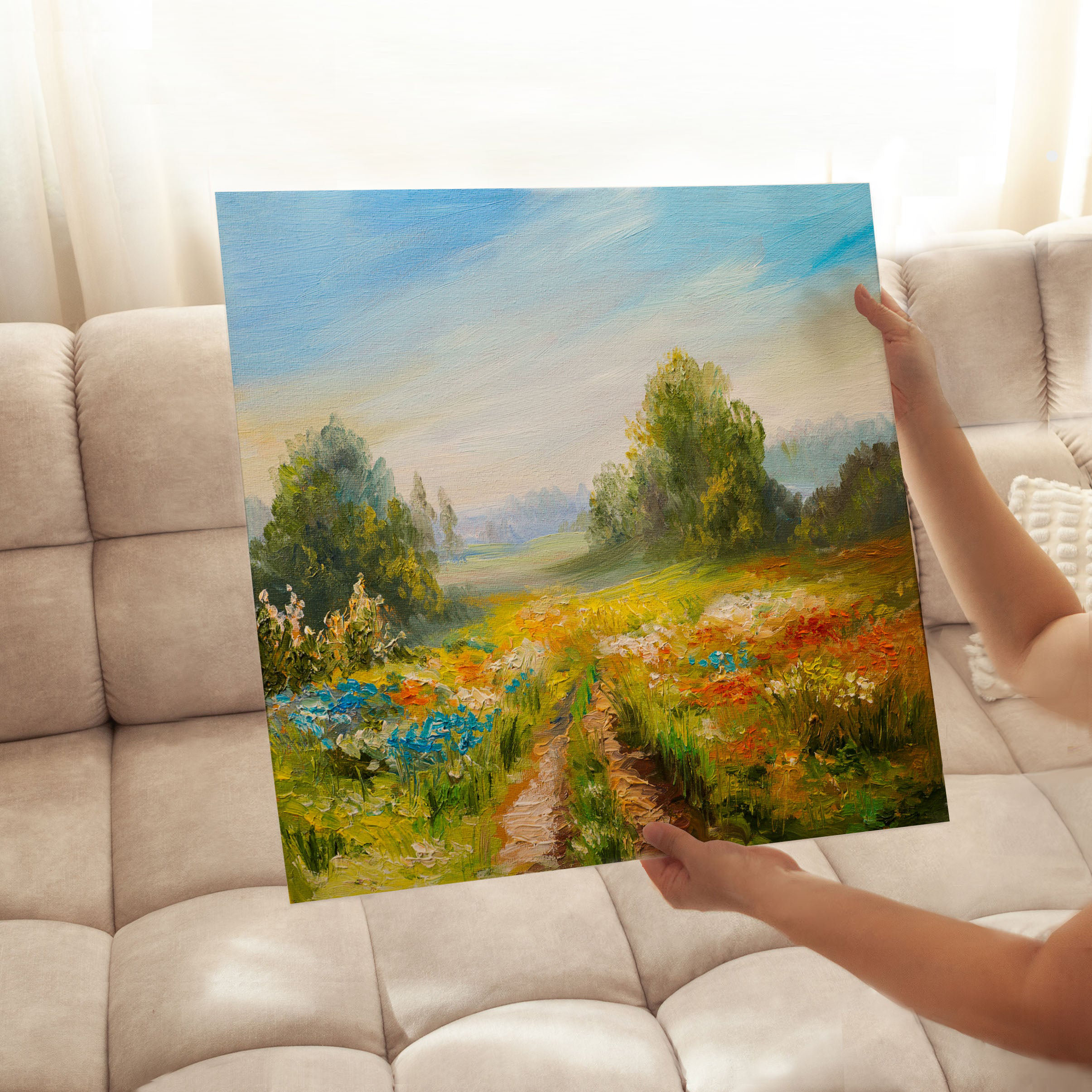 Winston Porter Landscape and Nature Flower Fields Classical Unframed ...