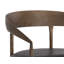 Ossiel 19.25'' H Leather Upholstered Metal Armchair-752450674
