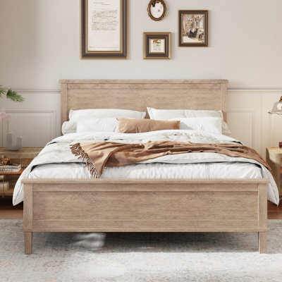Pax Mid-Century Wood Platform Bed With Under-Bed Storage