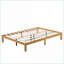 Structure de lit plateforme en bois massif de taille Hodnett - aucun sommier nécessaire, support robuste de 700 lb pour tout décor-783361946