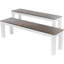 Table en forme de C CAPE CORAL ALU GRIS