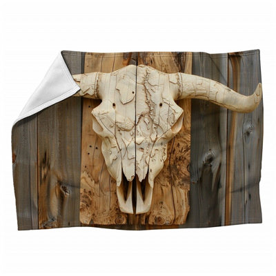 Machine Printed Throw Blanket