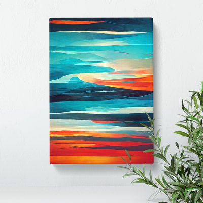 Abstract Sunset No.3 - Wrapped Canvas