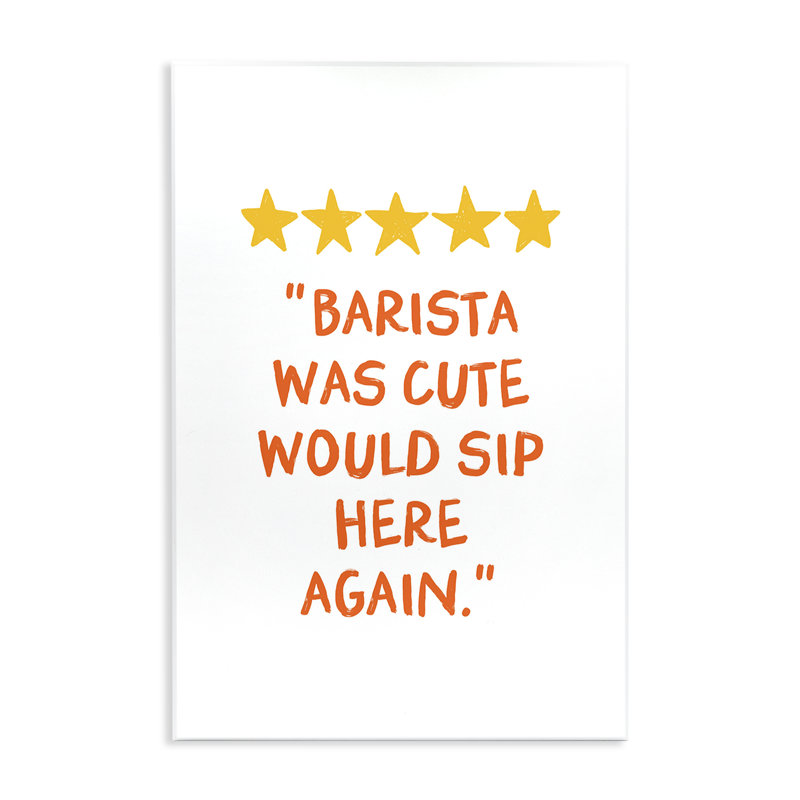 Adorable plaque murale «Barista», par JJ Design House LLC, H 15 po x l 10 po