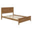 Lit plateforme moderne avec support de lattes en bois robuste