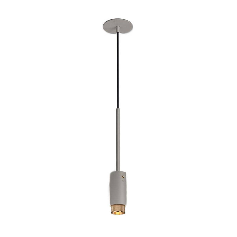 1 - Light Pendant, Brass, Stone