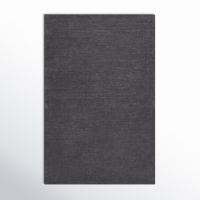 Crowe Charcoal Gray Hand-Woven Wool Rug