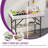 41"W Portable Two-Tier Ice Table Folding Ice Cooler Table with Drain and Detachable Skirt