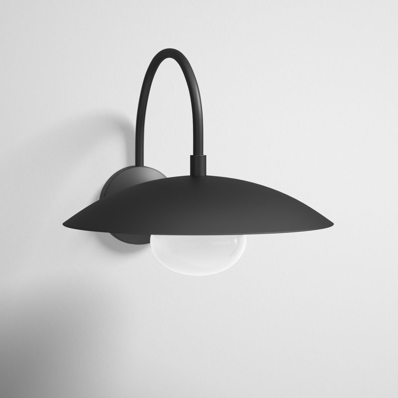 Del Wrought Iron Armed Sconce, Black
