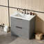 Meuble-lavabo 30 po avec lavabo en céramique-327678779