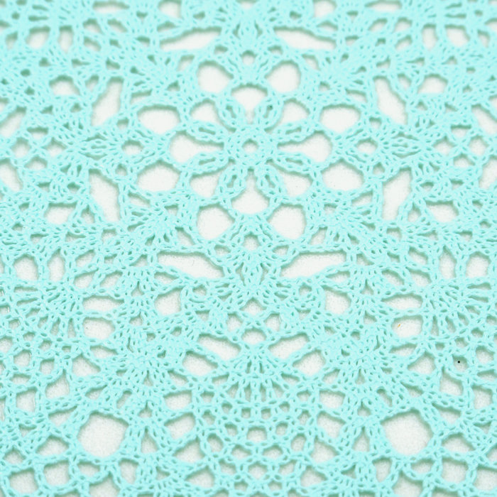 Aguayo Vinyl Floral Rectangle Placemat, Turquoise
