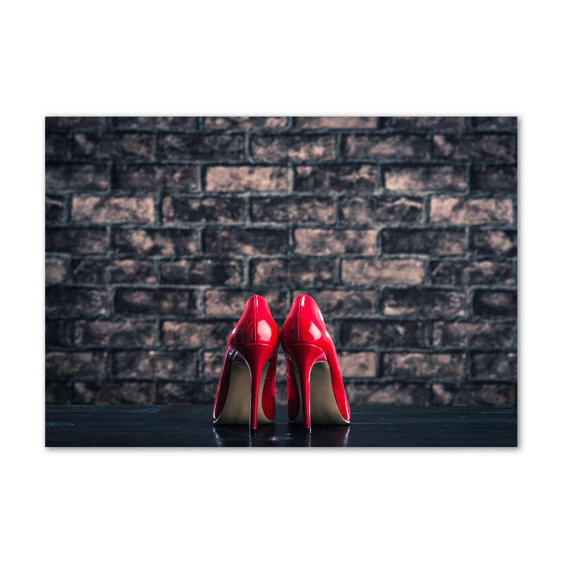 Red Heels - Wrapped Canvas Print