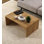 Table basse moderne en chêne saphir 35,4 x 16,3 x 24,2 pouces | 100% panneau de particules enduit de mélamine, épaisseur: 0,7 pouce | Conception élégante pour le salon et le bureau, durable et facile à nettoyer