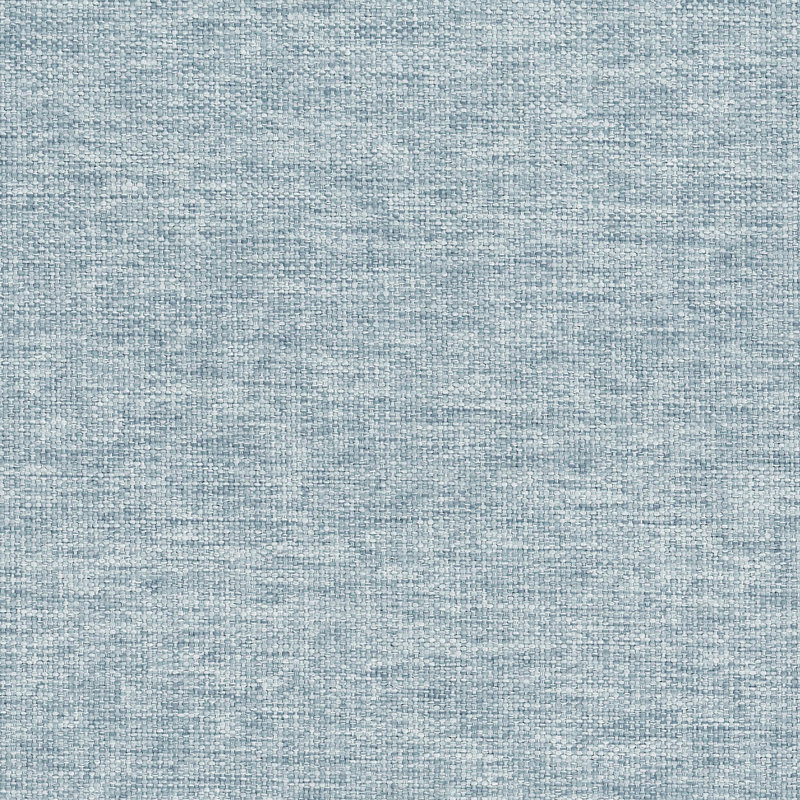 Heathered Blue Swivel Recliner with Cream Piping
