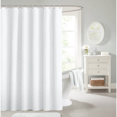 Raija Modern Dots Waterproof Polyester Shower Curtain