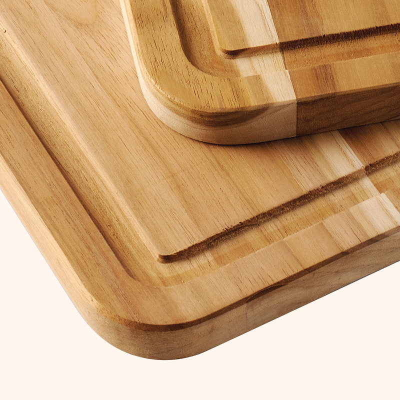 2-Pack Cutting Boards - Teak Wood
