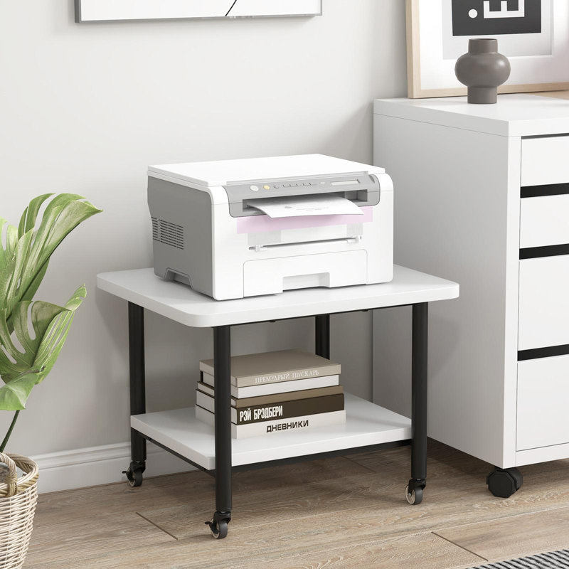 15'' H x 19'' W Printer Stand with Wheels