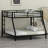 Space-Saving Metal Bunk Bed with Noise-Reducing Design