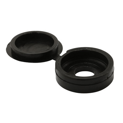Folding Screw Cap Cover, Plastic Construction, White in Colour