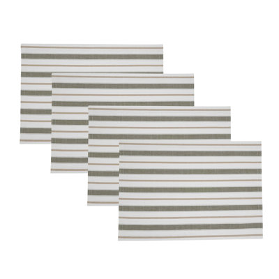 Napperons Classic Stripe (ensemble de 4)