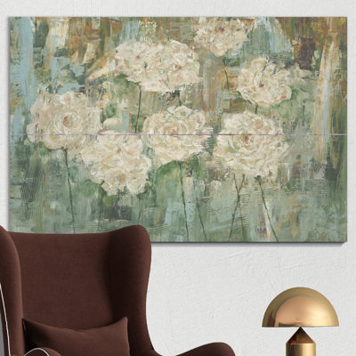 « roses i », peinture sur toile tendue