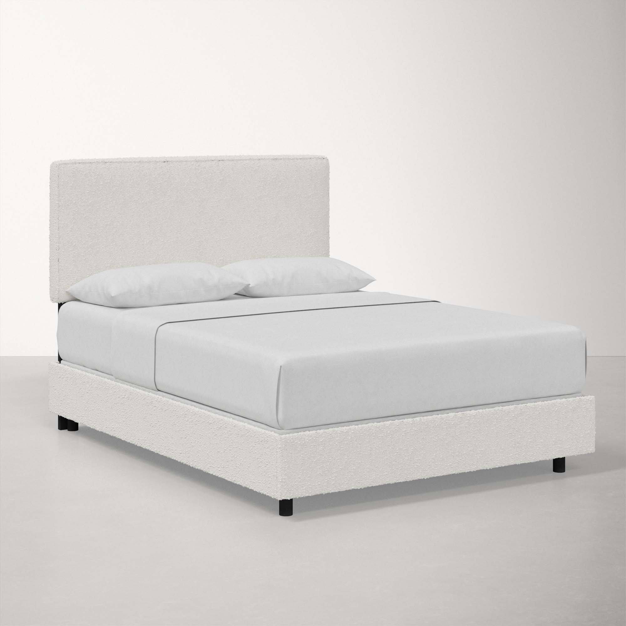 Marquise Upholstered Bed, Classic Snow Boucle, Queen