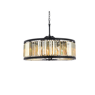 Lustre tambour à intensité variable 10 lumières Dorinda