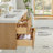 Barcelona 72" Floating Double Bath Vanity in Washed Ash Grey with White Quartz Stone Top-121696774-121696775