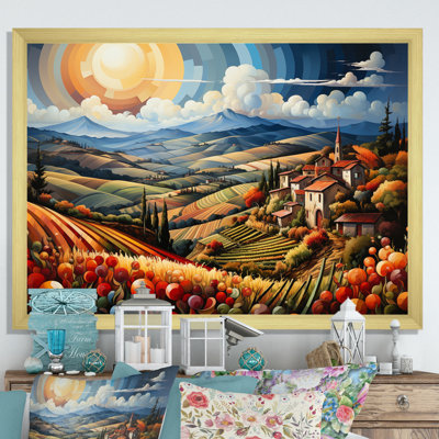 Italy Tuscan Vineyards VI - Italy Canvas Wall Art