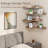 4 Tier Corner Floating Shelves Set of 4, Rustic Pine Wood Corner Shelves for Wall Storage and Decor, L-Shaped Corner Wall Mounted Shelf for Bedroom, Living Room, Bathroom, Kitchen and more-1319647377