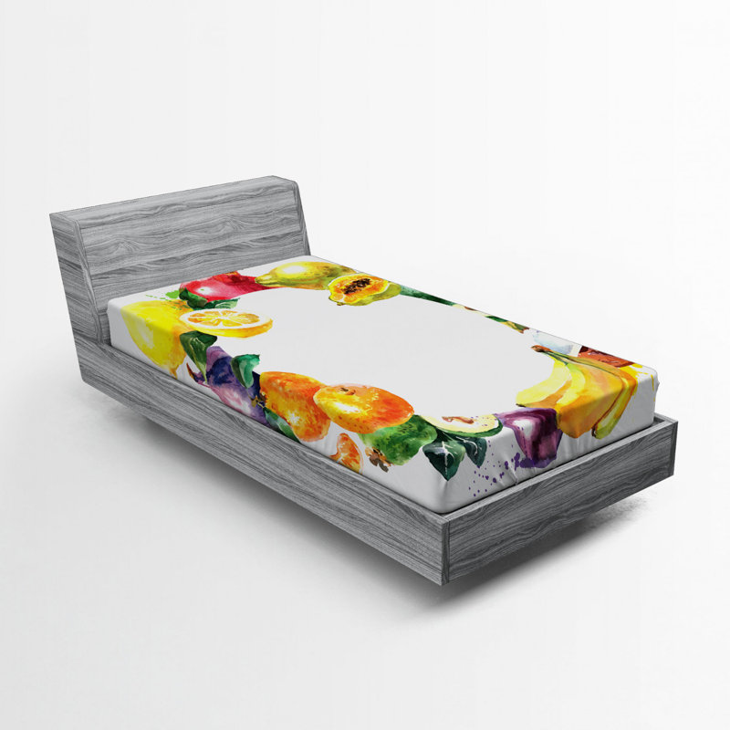 Fruit Microfiber Fitted Sheet, Twin XL Fitted Sheet