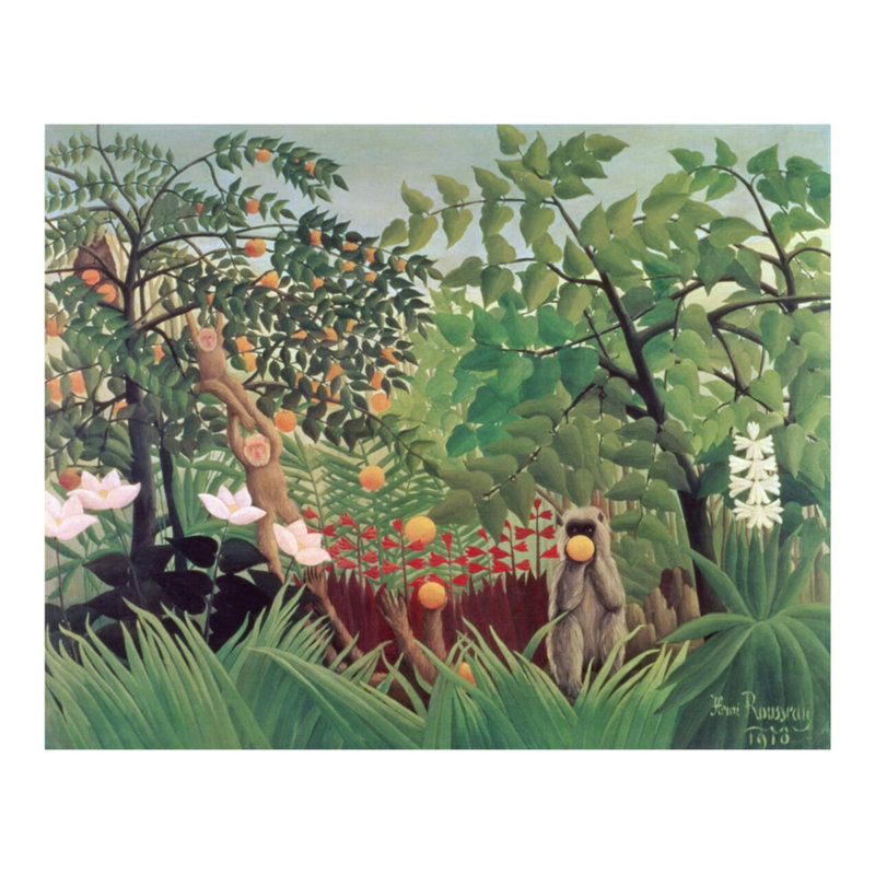 «Exotic Landscape» par Henri Rousseau - Estampe numérique, H 22 po x l 28 po