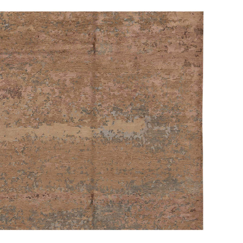 Tapis brun / menthe de haute qualité