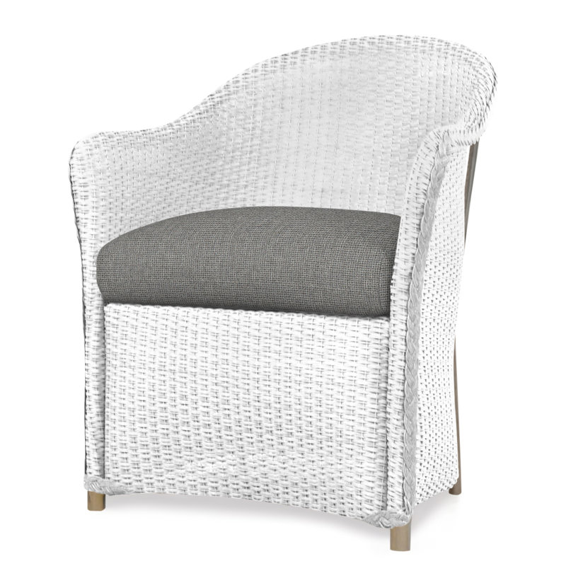 Weekend Retreat Outdoor Dining Armchair, White, Serene Spa