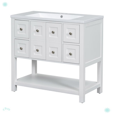 Meuble-lavabo 36 po avec lavabo encastré