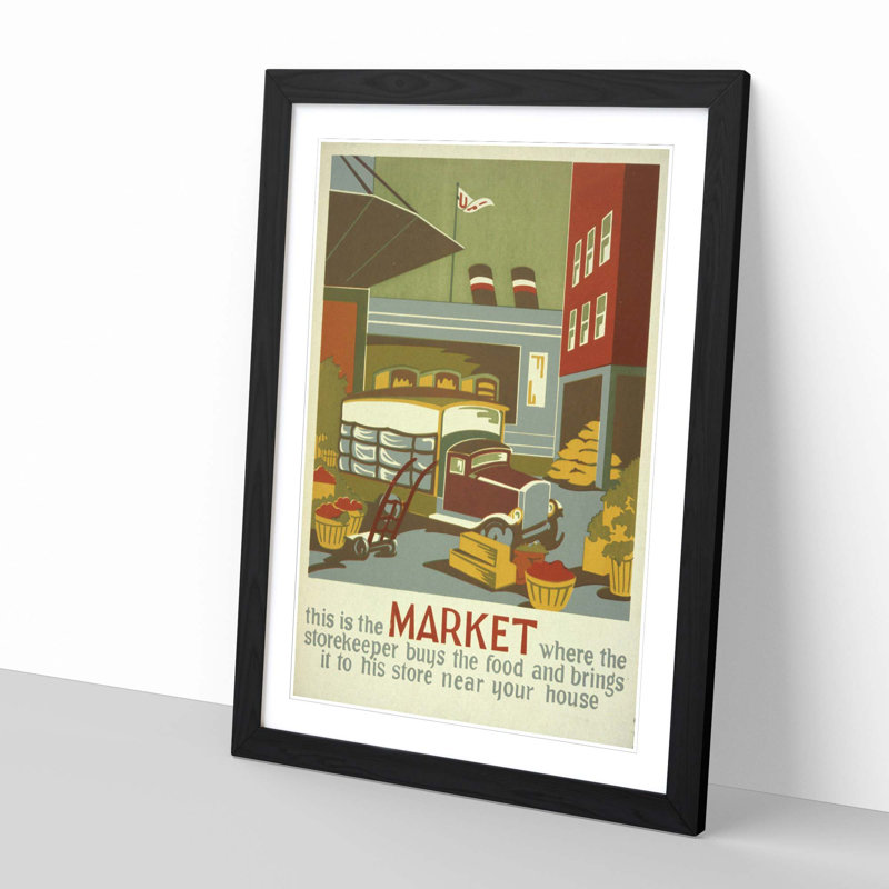 Single Picture Frame Print, Black