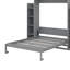 Grand lit escamotable avec tablettes et DEL-1446772055