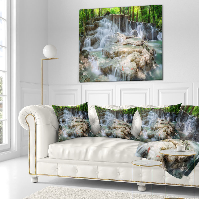 Coussin lombaire cascade photographie Huay Mae Kamin