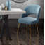 Chaise en velours Rizo Cognac-4605376