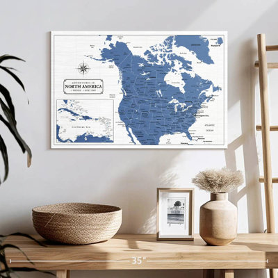 Poussoir bleu Amérique du Nord Continent Alvertia