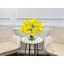 Yellow Real Touch Calla Lilies Arrangement Faux Flowers In Glass Vase-1264137275