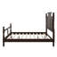 Ensemble de chambre à coucher 3 pièces, lit plateforme à baldaquin avec 2 tables de chevet à trois tiroirs, ensemble de chambre à coucher en bois de style rétro-1806991729-1806991731