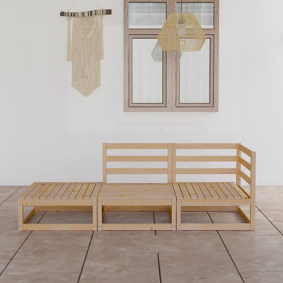 Lochlainn 177.8cm Wide Outdoor Rectangle Sofa Set
