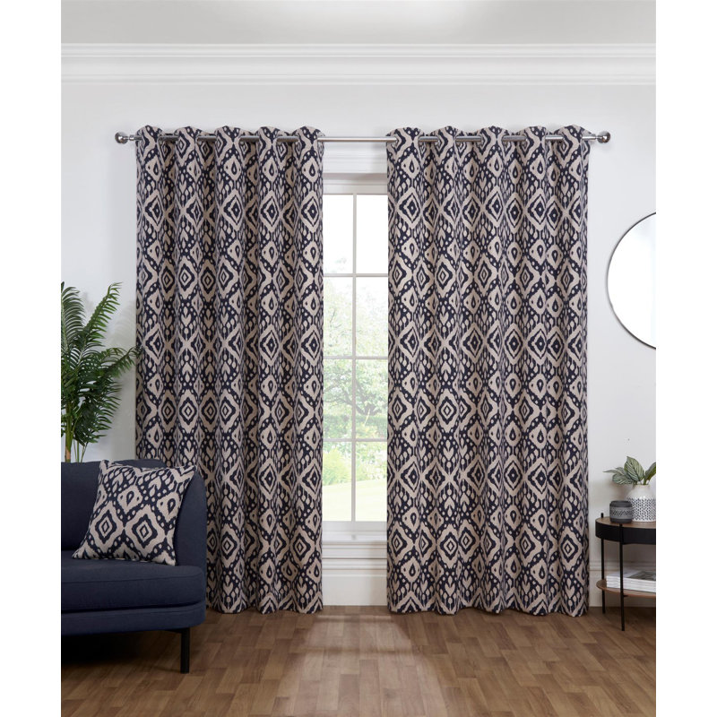 Digiacomo Semi Sheer Curtain Pair, 168cm Width x 183cm Drop