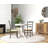 Classic Beige 30-Inch Round Space-Saving Pedestal Dining Table-90108569-90108566