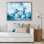 «Blue and White», peinture sur toile