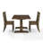 Heymann Trestle Dining Set with Solid Wood Chairs-805197702-711096408