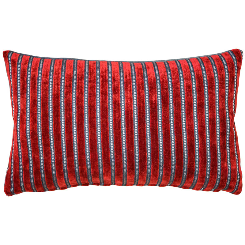 Dismuke Striped Reversible Throw Pillow