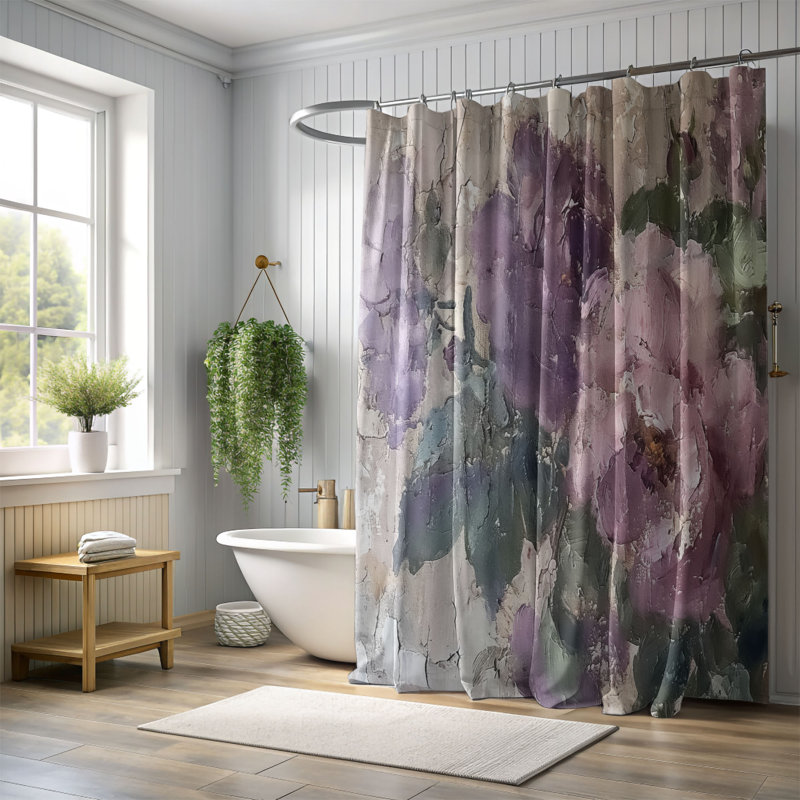 Rideau de douche Trautman, H 74 po x l 71 po