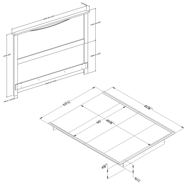 Step One Queen Platform Bed, Black